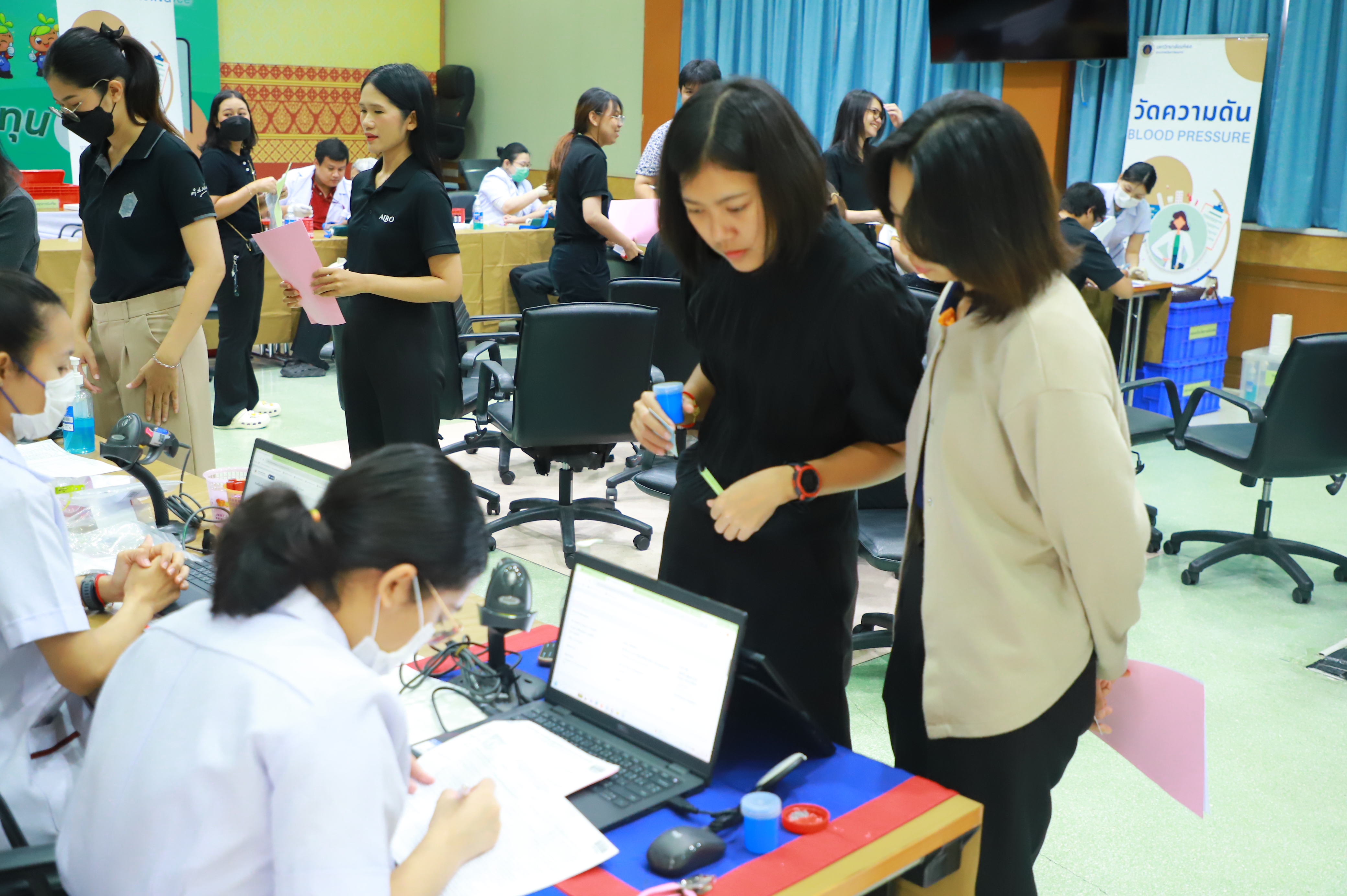 title - ส.ป.ก.ร่วมกับ คณะเทคนิคการแพทย์ มหาลัยมหิดล จัดกิจกรรมตรวจสุขภาพประจำปีให้กับข้าราชการและบุคลากร ส.ป.ก.